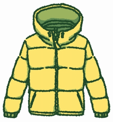 洗濯していない冬服 ジャンパー